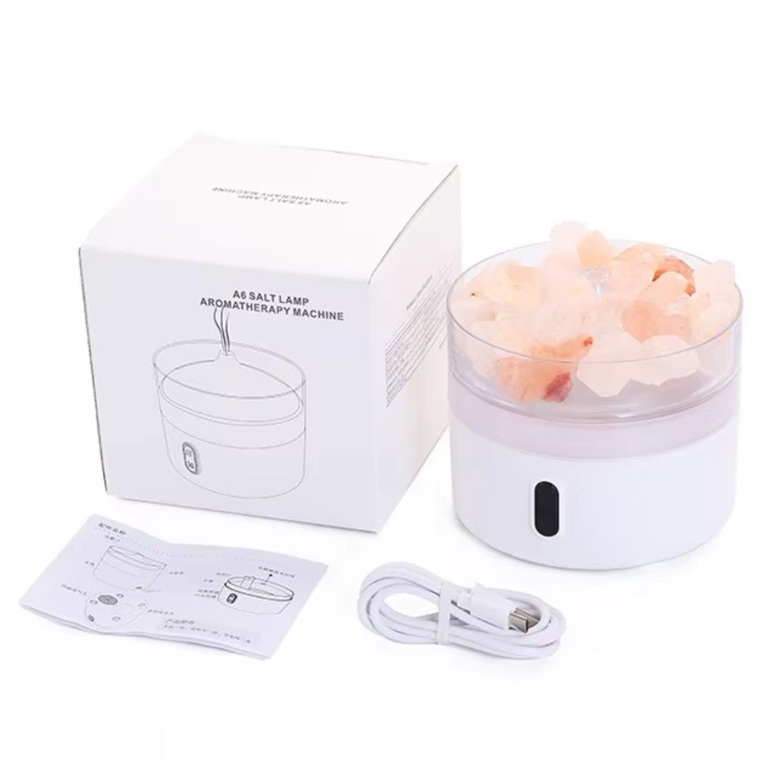 Himalayan Crystal Salt Stone Aromatherapy Diffuser 220ml