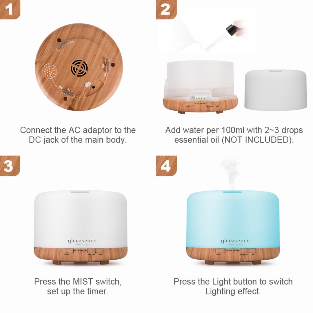 Best Waterless Diffuser with AUTO-OFF, SLEEP MODE & Time Setting ...