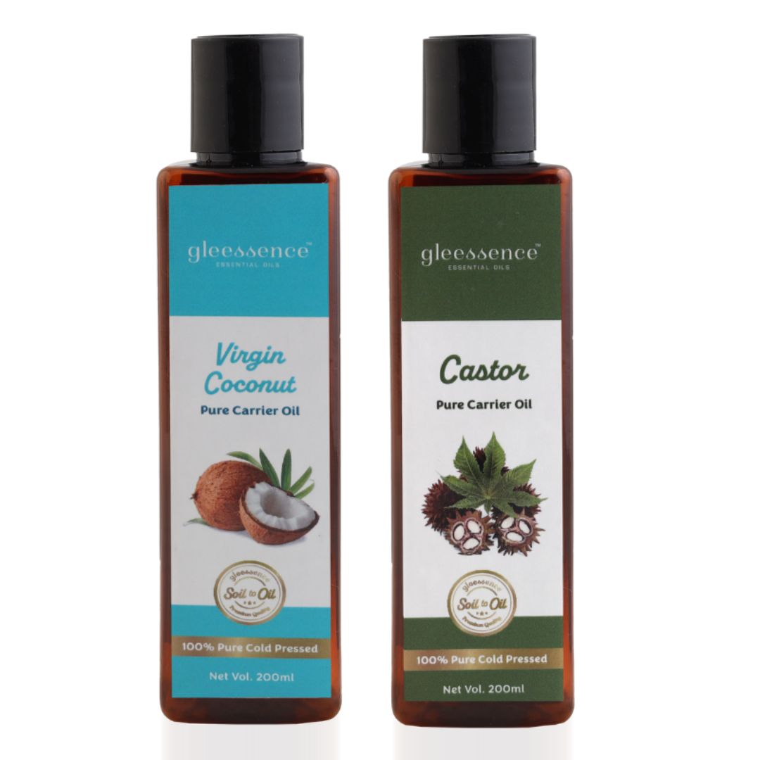 Pack of 2 Coconut Virgin & Castor Oil Duo